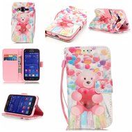 Samsung Galaxy Core Prime Case,Yaheeda [3D Colored Drawing] [Flip Fit] Premium PU Leather Card-Slots Cash-Slots... N27