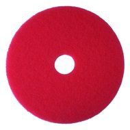 3M Red Buffer Pad 5100, Floor Buffer, Machine Use (Case of 5) N3