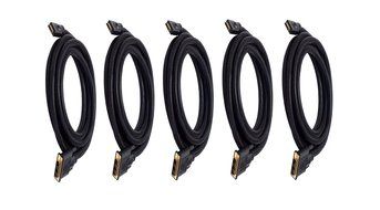 Monoprice 102285 15' 24AWG CL2 High Speed HDMI to DVI Adapter Cable with Net Jacket, Black N4