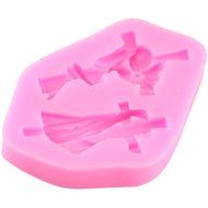 Mujiang 4-Capacity Cross Silicone Clay Fimo Sugarcraft Candy Fondant Molds N2