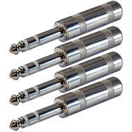 GLS Audio 1/4" Plugs for Patch Cables, Balanced Cables, Snakes - TRS Male Stereo 1/4 Inch Phono 6.3mm Phone Plug... N2