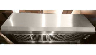 Professional Collection Maestrale 42" Wide Wall-Mount Canopy Range Hood 600 CFM PRO Motor Dishwasher Safe Filters...