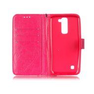 LG K7 Case, LG K7 Wallet Case,PHEZEN Cute Bear Don't Touch My Phone Design PU Leather Wallet Case Stand Flip Case... N44