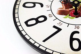 Fashion absolutely silent quartz vintage wall clock kitchen home hours decoration modern design watch wall