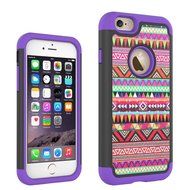 iPhone 6s Case, iPhone 6 Case, [4.7 Inch] by HLCT, Soft Interior Silicone Bumper &amp; Hard Shell Solid PC Back, Shock-Absorption... N4
