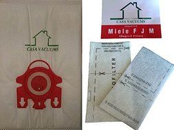 Miele FJM Bags 10 Bags +2 Air Clean filters + 2 Motor Protection filters + 1 AH-50 H.E.P.A Filter S4 S6 C2 Bundle N3