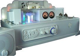 The Time Traveler's Amp PURE. Model Bluetooth Vacuum Tube Hybrid Stereo Compact Amplifier