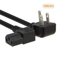 CableCreation 10 Feet 18 AWG Universal Power Cord for NEMA 5-15P Angle Type to IEC320 C13 Angle Type Cable, 3M... N3