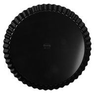 Round Tart Pie Tin Removable Bottom Pan Mould Black (10 IN) N2
