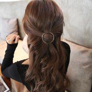 Yaheeda 4pcs Women Hair Clip Clamps Accessories,Barrette Gold Silver Metal Hair Clip Headband N9
