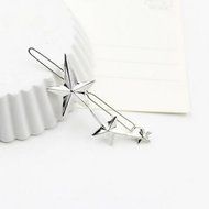 Yaheeda 4pcs Women Hair Clip Clamps Accessories,Barrette Gold Silver Metal Hair Clip Headband N12