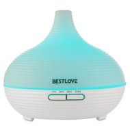 BESTLOVE Aromatherapy Essential Oil Diffuser, Portable 300ml Ultrasonic Cool Mist Aroma Humidifier with Waterless... N4