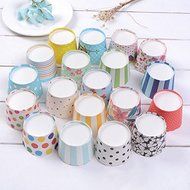 50pcs/lot, Round Flower and Heart Baking Cups,candy Cups,nut Cups,cupcake Liners,treat Favors N4