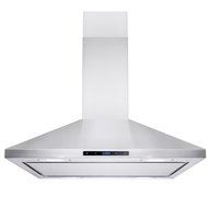 AKDY 36" Island Mount Stainless Steel Kitchen Vent Ducted Range Hood LED Display Touch Control