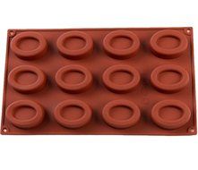 Silicone Molds Oval Shape Trays - 12 Holes Silicone Mold DIY Handcraft Ice espresso molds Chocolate Ice Cube Tray