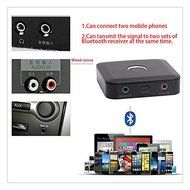 Delight eShop 1pcs Bluetooth 4.0 Transmitter, 3.5mm Stereo Audio Adapter, Wireless Bluetooth Audio Transmitter... N4