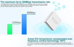 New!!! Vonets Wireless-N Mini WiFi Repeater Wi Fi wi-fi Repetidor 300Mbps USB Port Wireless Network Bridge Signal... N2