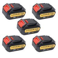 5 Packs CREJOY 4000MAh 20V Max Premium XR Li-Ion Battery For Dewalt DCB204-2,DCB205-2,DCB200-2,DCB204,DCB205,DCB200... N6
