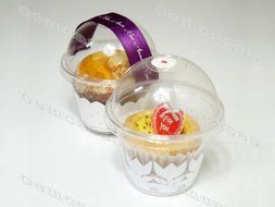 Premium High Quality Individual Clear Plastic Cupcake Pods for Bake Sales (200)