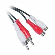2 RCA Male to Female Audio Extension Cable 6 Feet (Red &amp; White), CNE465390 N2