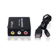 Portta PETHCA HDMI to AV/CVBS Composite + Audio Toslink Spdif Coax Mini Converter v1.3 for TV PC PS4 Blue-Ray... N5
