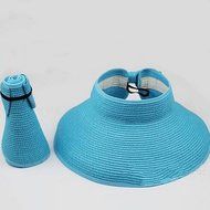 Spritech(TM) Fashion Children&#039;s Summer Foldable Hat Sun Visor Straw Light Beige N3