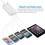 MoKo 8-Outlet 1250W Power Strip Surge Protector, with 5-Port USB Smart Charger 4.6ft Power Cord, for iPhone 7... N3