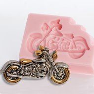Motorcycle Silicone Mold Food Safe Fondant, Chocolate, Candy, Resin, Polymer Clay Mold. Flexible easy to use....