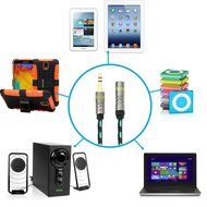 Audio AUX Extension Cable, iKross 6 Feet Braided Sleeve jacket 3.5mm Male To 3.5mm Female Extension Stereo Audio... N6