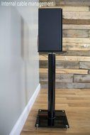 VIVO Premium Universal Floor Speaker Stands for Surround Sound &amp; Book Shelf Speakers (STAND-SP02B) N2