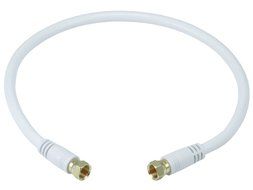 Monoprice 105360 75 Ohm Quad Shielded CL2 F-Type Coaxial RF Cable N3