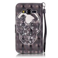 Samsung Galaxy Core Prime Case,Yaheeda [3D Colored Drawing] [Flip Fit] Premium PU Leather Card-Slots Cash-Slots... N35