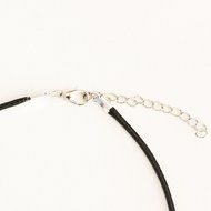 Turtle Charm Pendant Choker Necklace with Black Cord N3