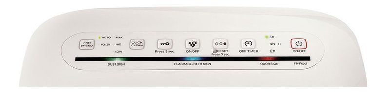 Sharp FPF60UW Plasmacluster Ion Air Purifier with True HEPA Filter N3