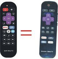 VINABTY New Replaced Remote Control fit for Sharp Ro-ku ready TV LC-43LB371U LC-50LB371U LC-43LB371C LC-50LB371C N2