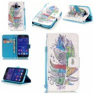 Samsung Galaxy Core Prime Case,Yaheeda [3D Colored Drawing] [Flip Fit] Premium PU Leather Card-Slots Cash-Slots... N44