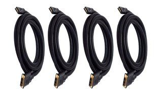 Monoprice 102285 15' 24AWG CL2 High Speed HDMI to DVI Adapter Cable with Net Jacket, Black N8