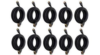 Monoprice 102285 15' 24AWG CL2 High Speed HDMI to DVI Adapter Cable with Net Jacket, Black N9