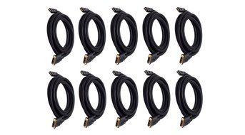 Monoprice 102285 15' 24AWG CL2 High Speed HDMI to DVI Adapter Cable with Net Jacket, Black N11