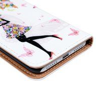 iPhone 7 Case (4.7 inch) - Wallet Folio Flip Premuim PU Leather Case Colorful Print Design with Stand Magnetic... N2