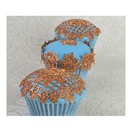 Rosie Cupcake 3D Silicone Lace Mat by Claire Bowman