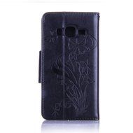 Galaxy Core Prime Case,ikasus Glitter Diamond Embossing Flowers Lily Butterfly PU Leather Flip Wallet Pouch Stand... N38