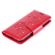 Galaxy Core Prime Case,ikasus Glitter Diamond Embossing Flowers Lily Butterfly PU Leather Flip Wallet Pouch Stand... N40