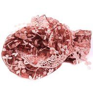 Lady Women's Floral Print Lace Sheer Tassel Mantilla Scarf Shawl Wrap Vogue N4