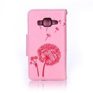 Galaxy Core Prime Case,ikasus Glitter Diamond Embossing Flowers Lily Butterfly PU Leather Flip Wallet Pouch Stand... N42