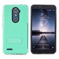 ZTE ZMAX Pro Case, ZTE Carry Z981 Case, MCUK [Brushed Metal Texture] Dual Layer Hybrid Defender Shockproof Rubber... N5