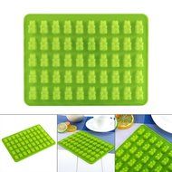 50 Cavity Silicone Gummy Bear Chocolate Mold Candy Maker Ice Tray Jelly Moulds (Green)