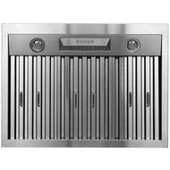 Perfetto Kitchen and Bath 30" Under Cabinet Stainless Steel Push Button Control Kitchen Cooking Fan Range Hood N3