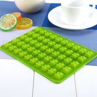 50 Cavity Silicone Gummy Bear Chocolate Mold Candy Maker Ice Tray Jelly Moulds (Green) N3