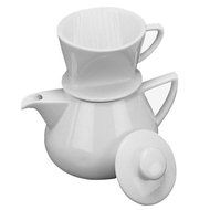 White Ceramic Direct Immersion Coffee Maker